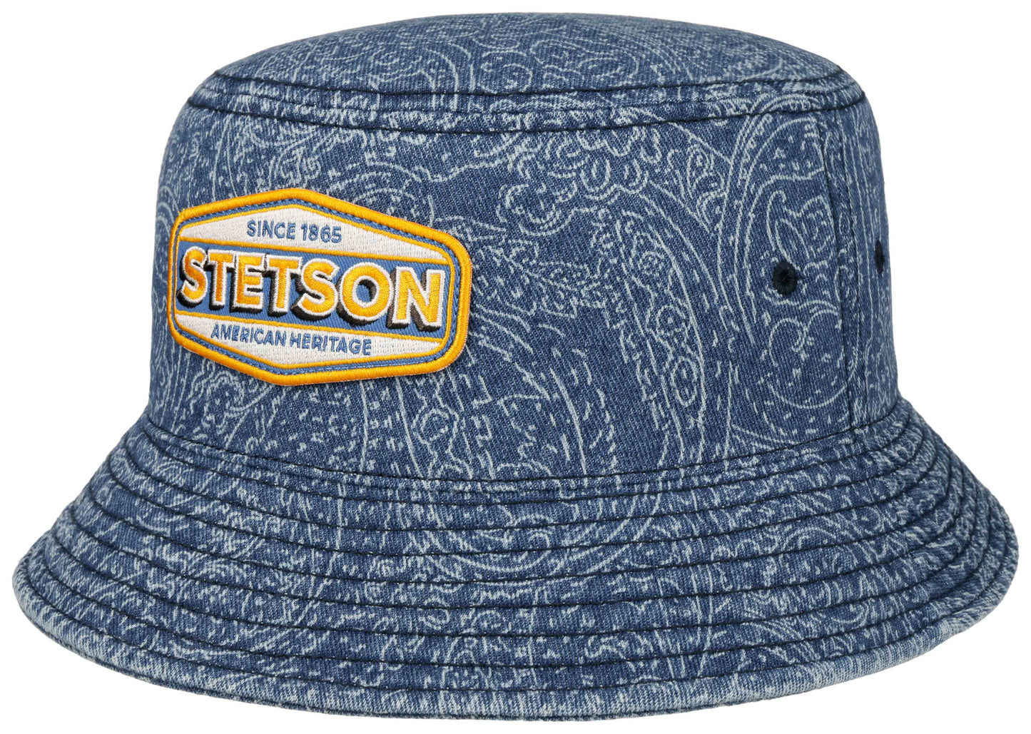 Stetson Bucket Denim Paisley Festival 29