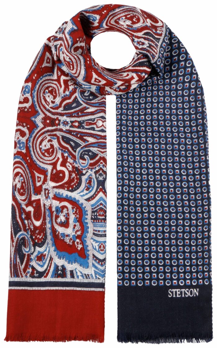 Stetson Scarf Wool Paisley Patch 29