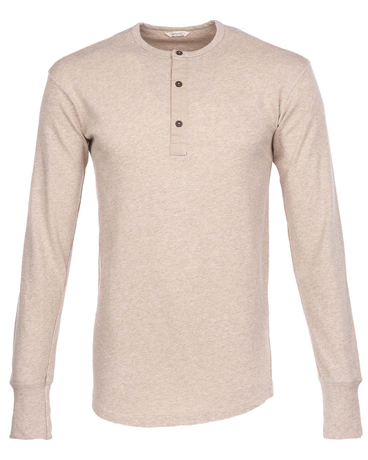 Pike Brothers 1927 Henley Shirt Long Sleeve oatmeal