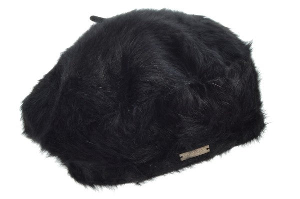 Seeberger Angora Beret Black