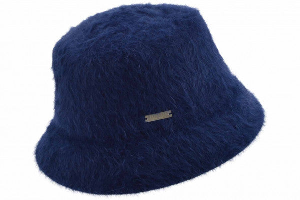 Seeberger Angora Bucket Hat Swallow Blue