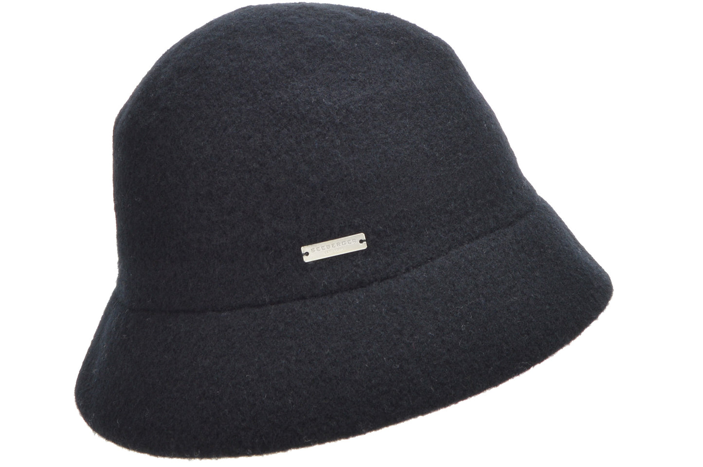 Seeberger Boiled Wool Cloche Black