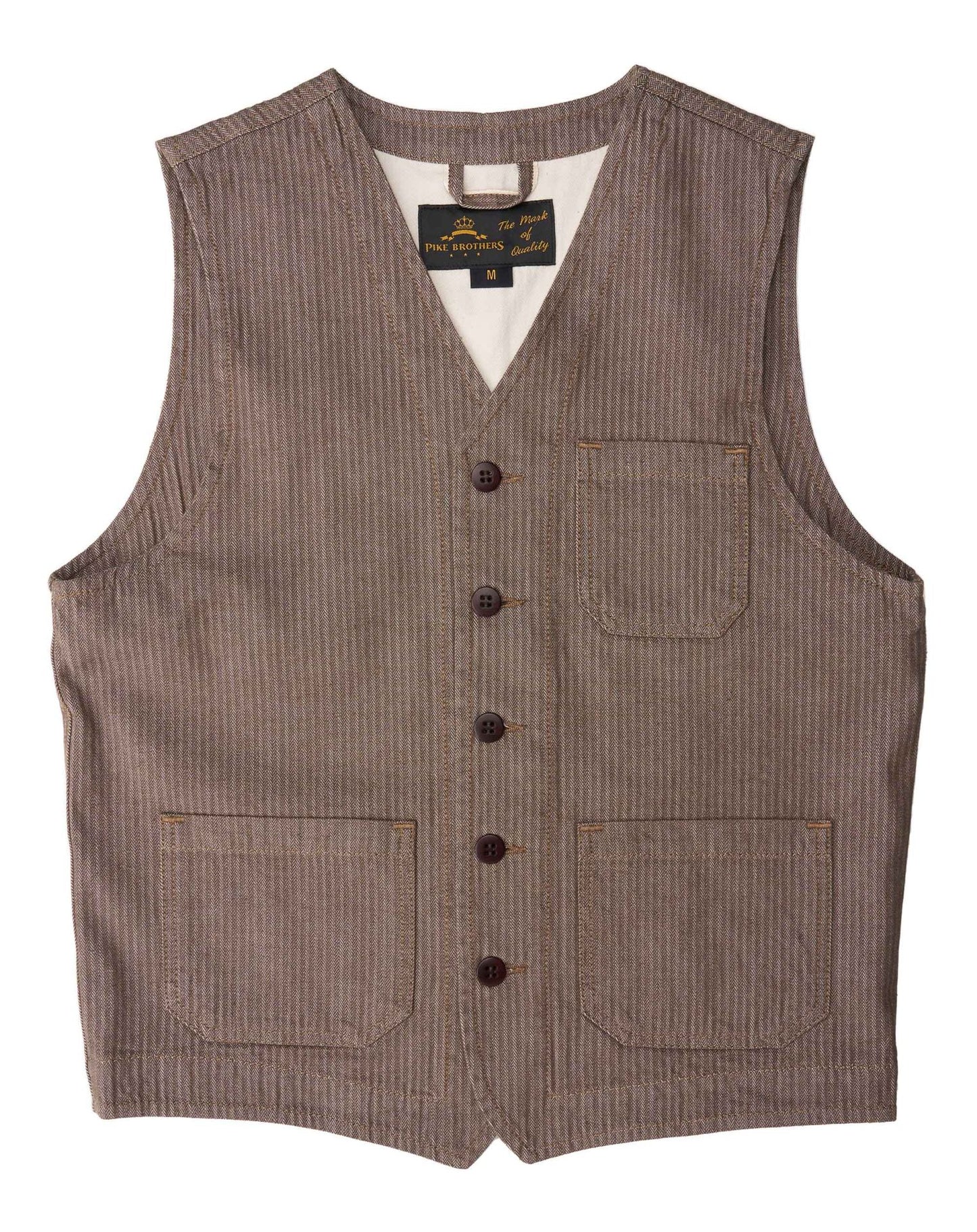 Pike Brothers 1937 Roamer Vest HBT Brown