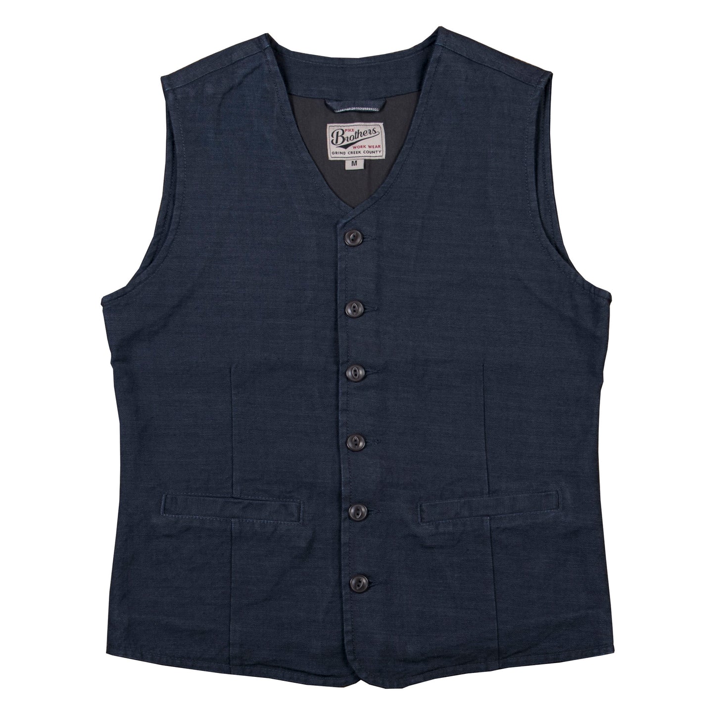 Pike Brothers 1905 Hauler Vest Steel Blue Denim