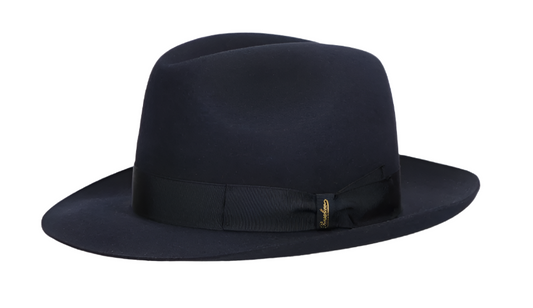 Borsalino Marengo Furfelt Fedora Blue