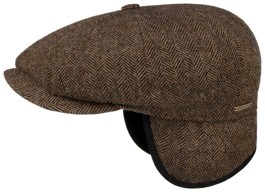 Stetson Hatteras Earflaps Wool Herringbone 367