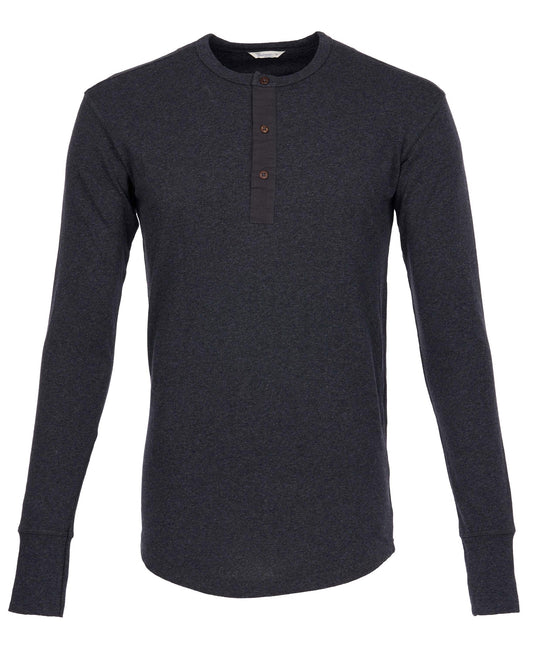Pike Brothers 1927 Henley Shirt long sleeve iron grey