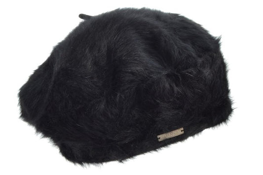 Seeberger Angora Beret Black