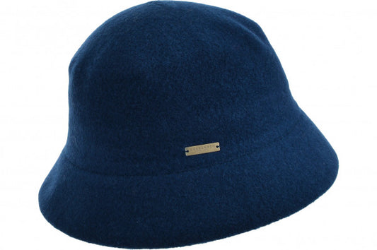 Seeberger Boiled Wool Cloche Petrol