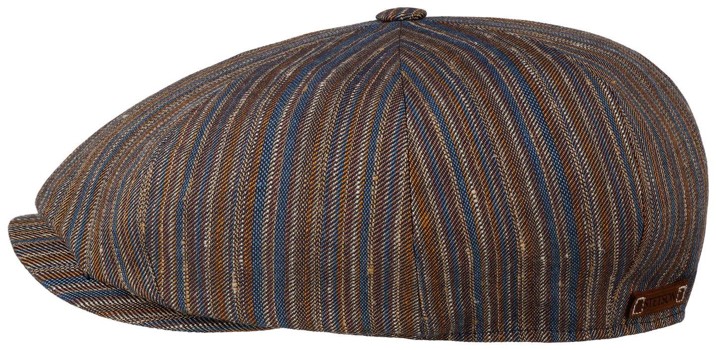 Stetson 8-Panel Cap Cotton/Linen Stripe Barista 626