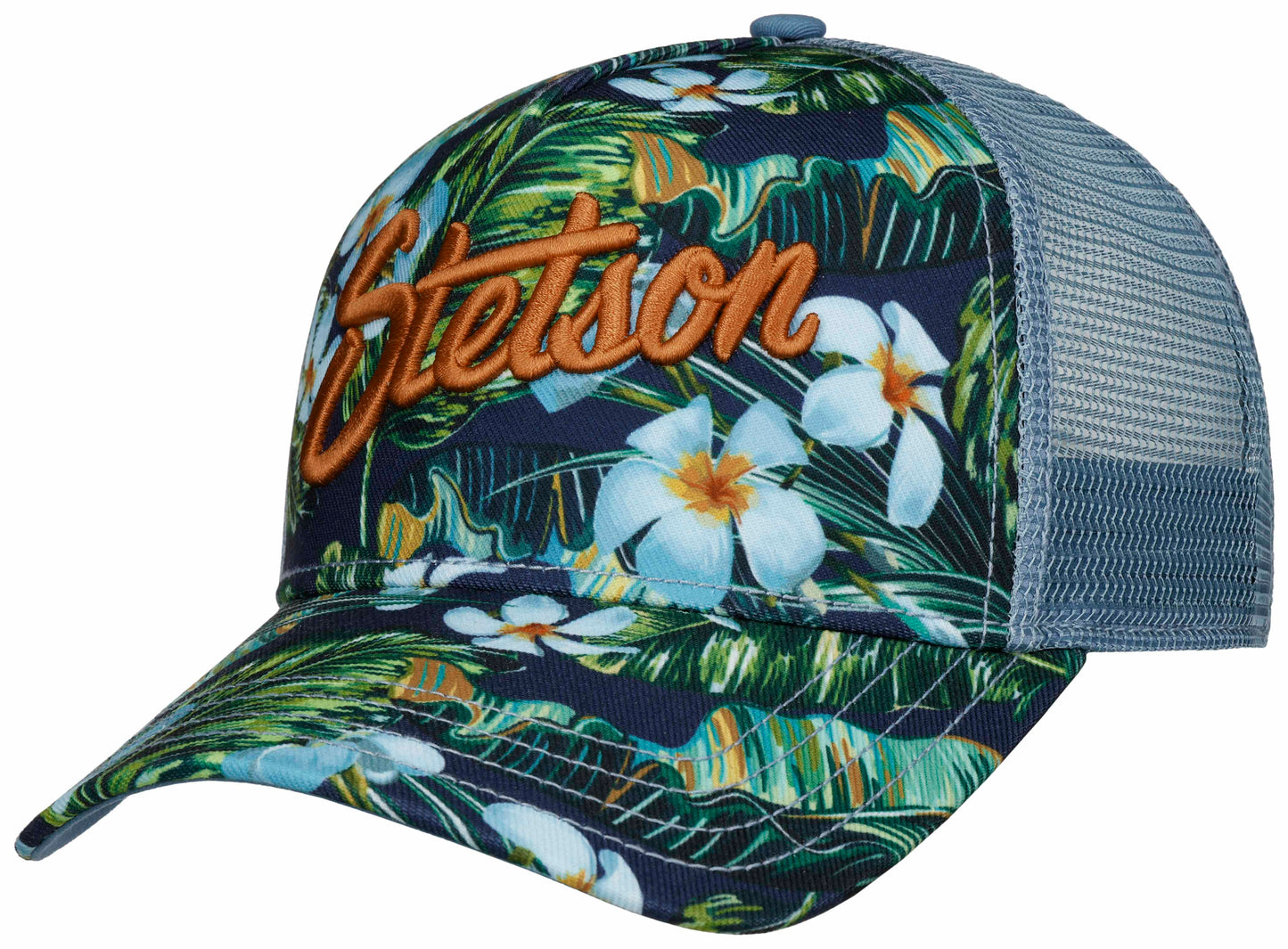 Stetson Trucker Cap Hawaii Flower 24