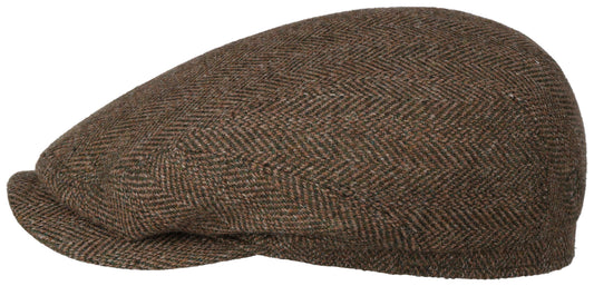 Stetson Driver Cap Herringbone Vintage Bowling Theme 357