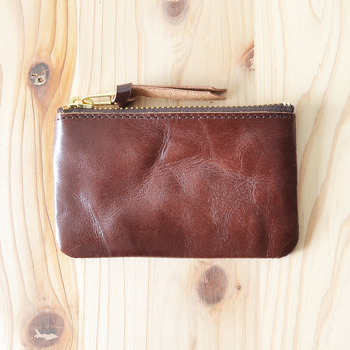 Kobashi Zip Wallet Brown