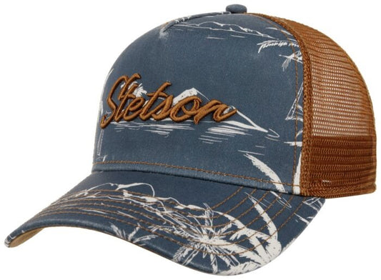 Stetson Trucker Cap Minimal Aloha Print 2