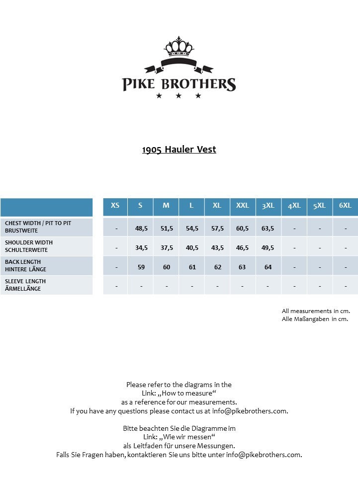 Pike Brothers 1905 Hauler Vest Chicago Blue