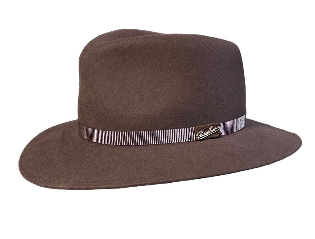 Borsalino Country Lambs Feltro Lana Brown