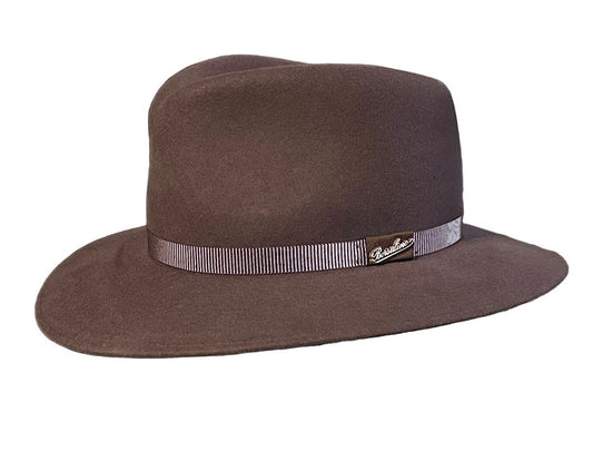 Borsalino Country Lambs Feltro Lana Brown