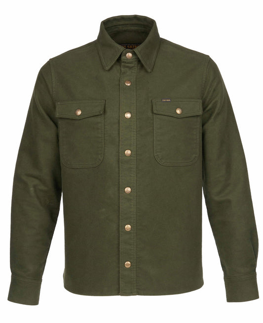 Pike Brothers 1943 CPO Shirt Moleskin Moss Green