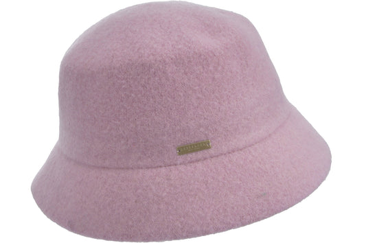 Seeberger Boiled Wool Cloche Rosewood