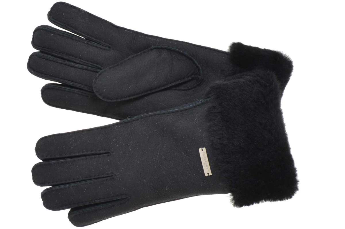 Seeberger Shearling Gloves Black