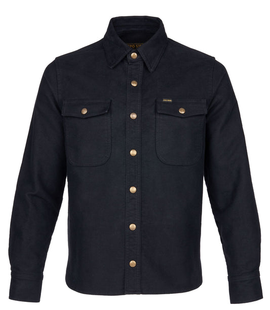 Pike Brothers 1943 CPO Shirt Moleskin Sulphur Black